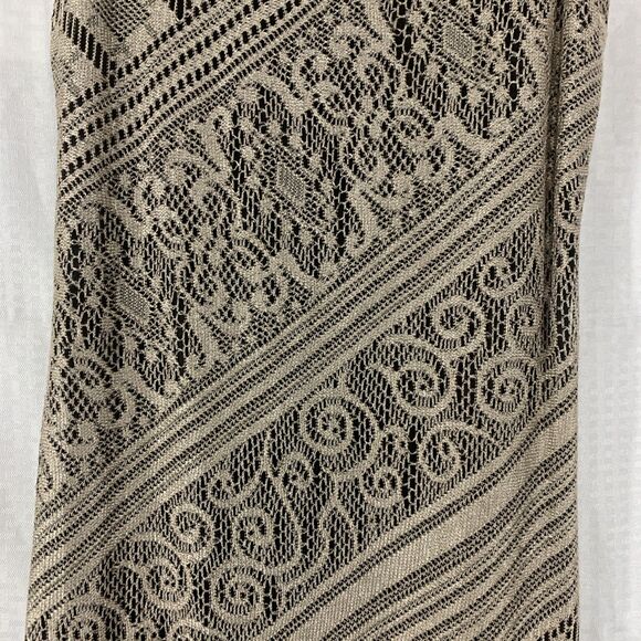 Harlow Crocheted Tank Dress Fringed Hem Womens 6 Boho Vintage - Picture 4 of 8